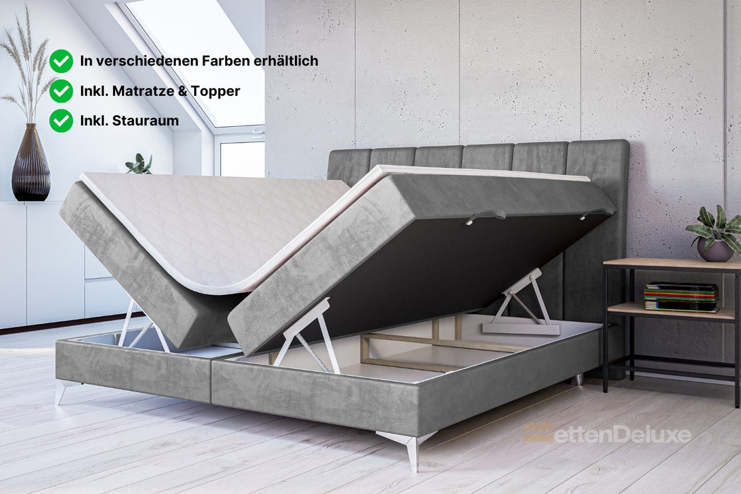 Rom Boxspringbett (inkl. Stauraum)